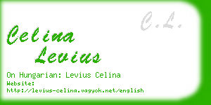 celina levius business card